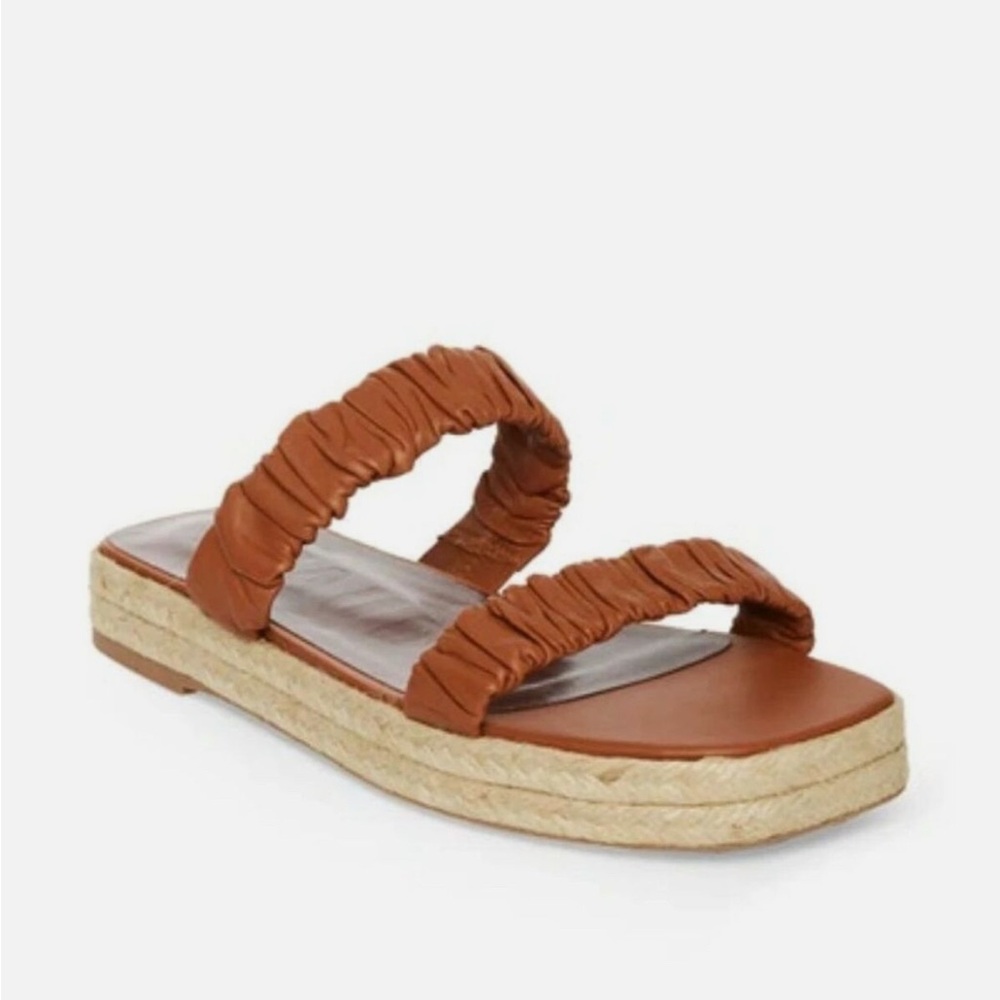 New STAUD Maya Ruched Slide Espadrille